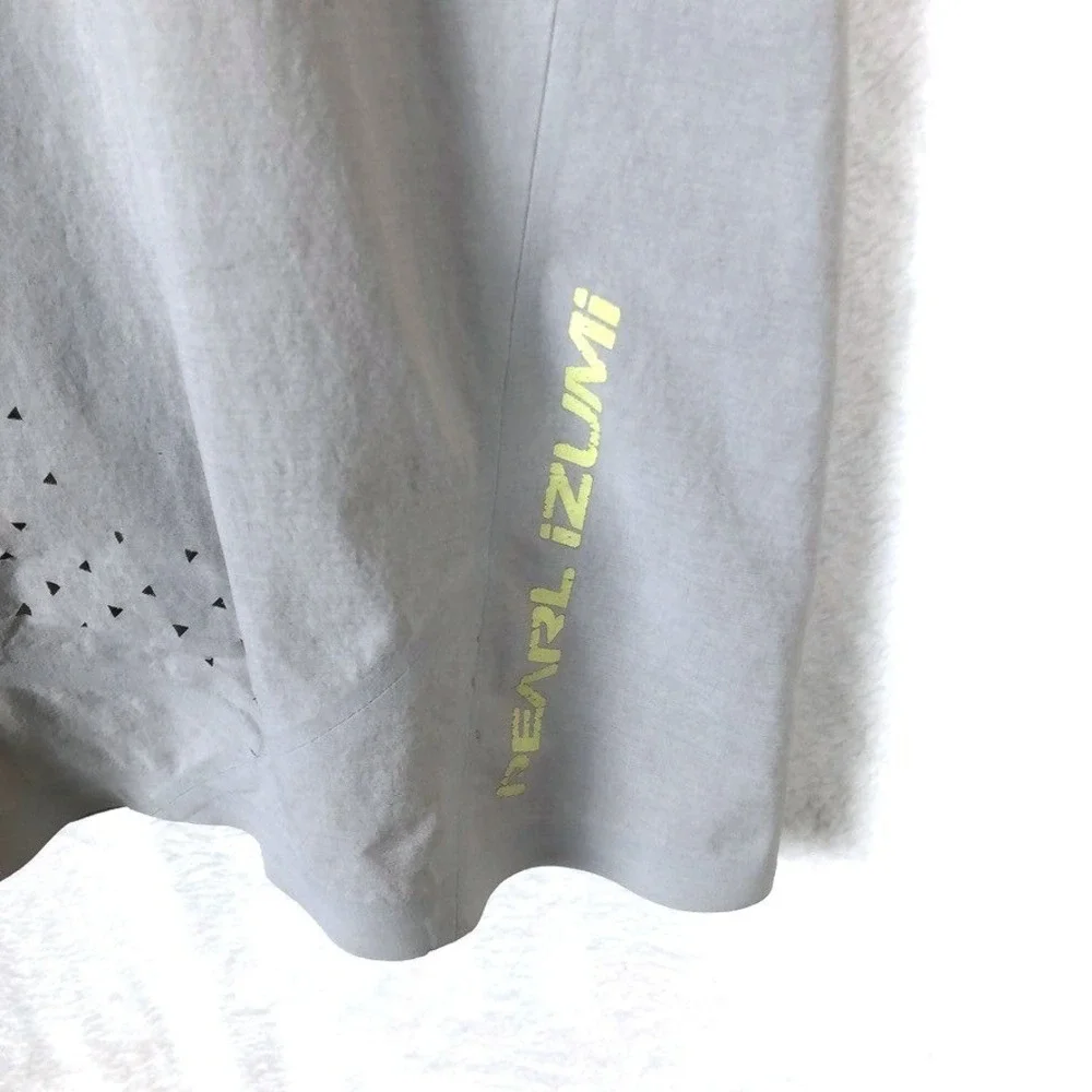 PEARL IZUMI Summit Shell‎ Cycling Shorts Women's Sz 10 Grey Neon Yellow 19212001